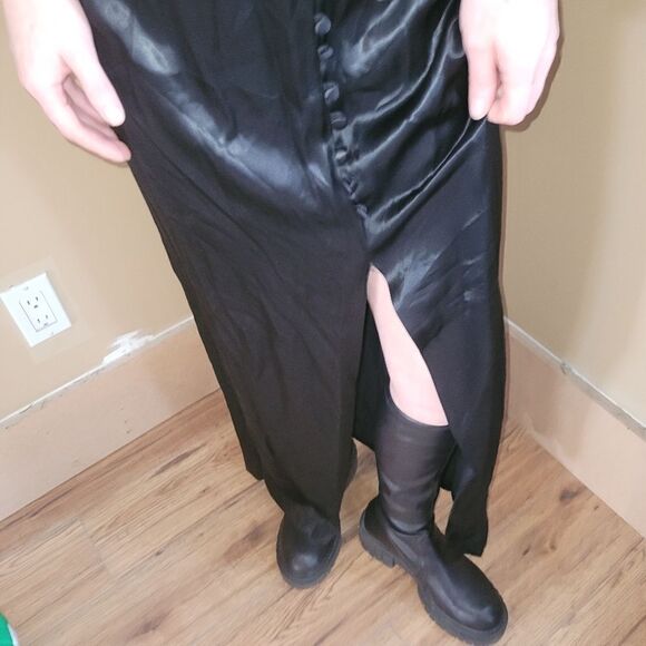 Vintage 1990 LA Glo black maxi dress - Picture 3 of 6